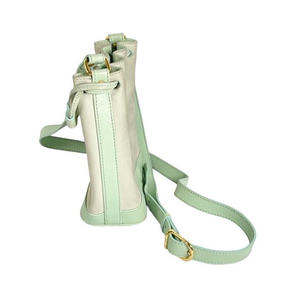 Authentic CELINE Cross Body Bucket Suede Drawstring Bag Purse - Picture 4 of 11